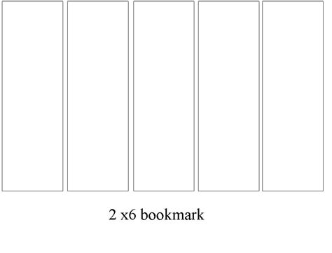 Bookmark Template Google Docs